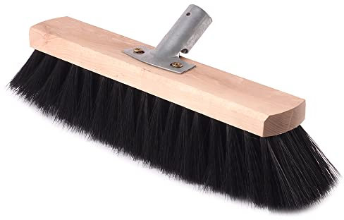 BAUSTER® Straßenbesen 400 mm ohne Stiel Großraumbesen zum Fegen von Straßen Industriebesen Gartenbesen, Handbesen Holz, Hallenbesen Fußwegen