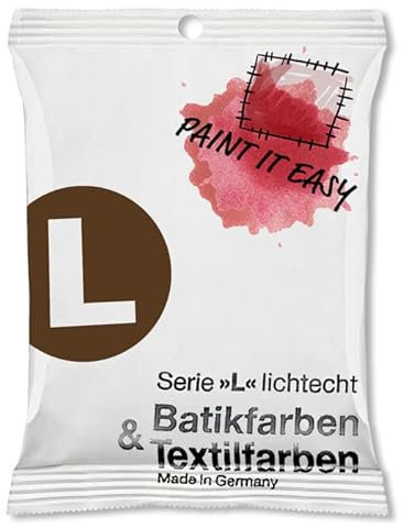 NEU PAINT IT EASY Batikfarbe/Färbefarbe Pulver, 10 g, Dunkelbraun
