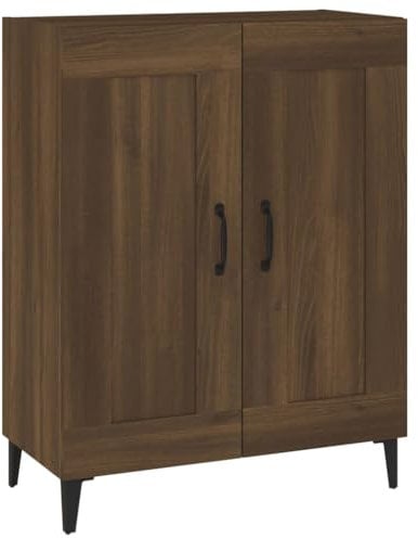 vidaXL Sideboard Kommode Anrichte Schrank Beistellschrank Mehrzweckschrank Standschrank Wohnzimmer Flur Braun Eichen-Optik 69,5x34x90cm Holzwerkstoff