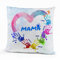 Love Faith Hand aufs Herz Kissen 40 x 40 cm - Personalisiertes Sofa Kissen mit Namen - Geschenk für Mama, Papa, Oma & Opa