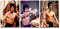 JIUJIUJIU Nostalgisches Poster Wandbild Artwork Kung Fu Star Bruce Lee Leinwand Drucke Bild 3 Stück Wandkunst Malerei für Home Decoration Cs3-00490 42 * 60cm*3