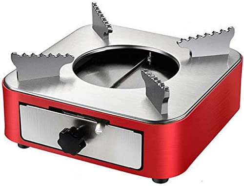 AIBOLO Campingkocher,Spirituskocher Mit Topf Tragbarer Campingkocher, Aus Edelstahl Campingkocher Ohne Gas Und Strom Zum FüR Camping Grillen HeißEr Topf Picknick-Chinarot