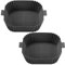 2 Stück Air Fryer Liner 19,8 cm Silikon Air Fryer Liner Wiederverwendbare Airfryer Liner Air Fryer Zubehör Silikon Backblech Luftfritteuse Silikon Liner Ersatz von Pergamentpapier Liner (grau/grau)