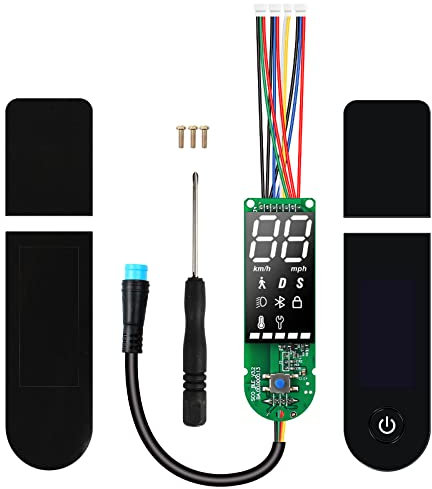 MaxEarn Placa de salpicadero para scooter de 4 hilos para Xiaomi M365/M365 Pro/Pro 2, salpicadero de scooter con cubierta Bluetooth placa de circuito impreso, accesorios de piezas de scooter eléctrico