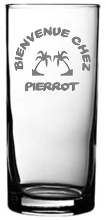 Société ARG Gravure sur Verre Gobelet Long drink Classic 27 Cl - 33 Cl personnalisé avec textes et logo (600 logos au choix)
