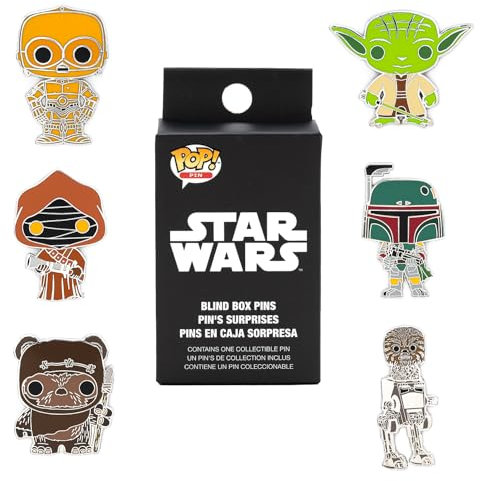 Loungefly - Disney - Star Wars - Blind Enamel Pin Purchase - Star Wars Pin en Émail - Broche Fantaisie Mignonne à Collectionner - pour Les Sacs à Dos et Sacs - Idée de Cadeau - Produits Officiels