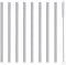 Pailles à cocktail, courte mini métal acier inoxydable réutilisables pailles pour tasse courte cocktails café jus bar fête festivals fournitures, 8pcs argent paille avec brosse