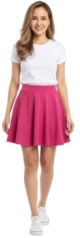Gonna per bambine gonna corta a pieghe a maglia per ragazze gonne pattinatore danza tennis costume