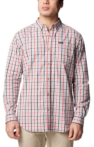 Columbia Rapid Rivers II Chemise à Manches Longues pour Homme, Vichy Rouge Sail Everyday, Taille L