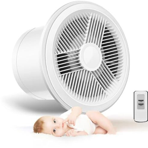 BETAM Bathroom Extractor Fan with Wireless Remote Control,Quiet Ventilation Vent Fans,Automatic Opening And Closing Check Valve,IPX2 Waterproof,Wall-Mounted Exhaust Fan for Kitchen,4 inches