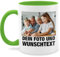 Tasse Tassen 325ml - Mit Foto I Eigenem Bild I Text I Name I Wunschtext - 325 ml - Hellgrün - mug with photo fototasse selbst drucken fotos glühweintassen personalisierte teetasse bildtasse
