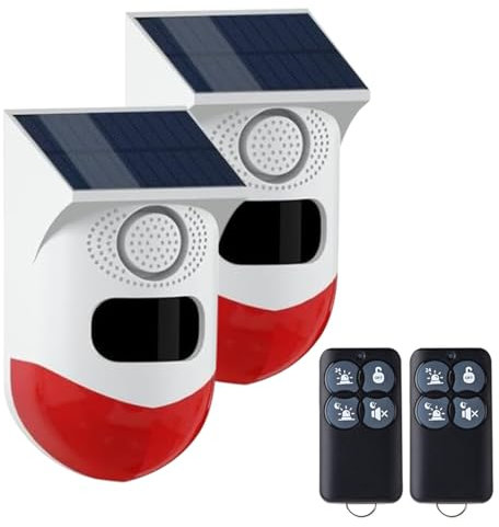 Yasorn Smart Motion Detection Alarm, capteur de mouvement Avec télécommande, 120db IR Induction Range 12M / 110°, (WiFi 2.4GHZ) Compatible Avec l'application Smart/Smart Living de Tuya. (2 paquets)