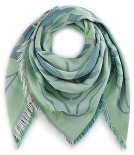 CODELLO Damen Tuch aus Baummwoll-Jacquard mit floralem Muster