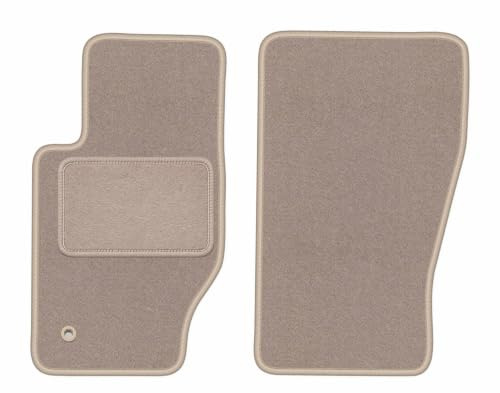 Velours-Fußmatten vorne passend für Jeep Grand Cherokee III WK 2005-2010 | passend für Geländewagen; Velours-Teppich (Polypropylen), ca. 6,5 mm; rutschfest, Druckknöpfe 16 mm
