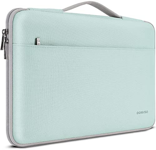 DOMISO 16 Pulgada Funda Ordenador Portátil Impermeable Protectora Bolsa con asa Portátil para 16 DELL/HP Pavilion Envy/ThinkPad IdeaPad/ASUS Vivobook,Verde Menta