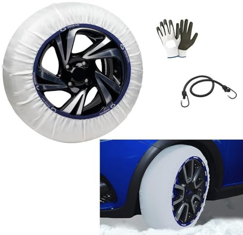 Schnee- UND EISSOCKEN FÜR AUTOREIFEN ZUR VERMESSUNG VON RÄDERN UND Reifen 295/40 R21 CALZANEVE Taglia XXL IN Tessuto 1 Paar SOCKEN = 2 STÜCK ZUGELASSENE SPARCO Silent SOCKEN