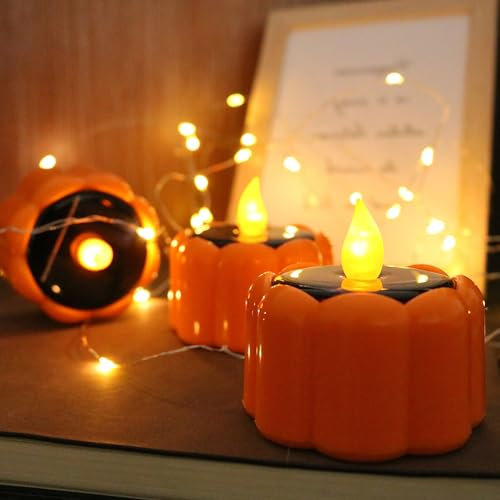ACAREY Herbstdeko Beleuchtung aus Hölz, Herbst Dekoration Lampe mit Kürbis Deko, LED Herbst Deko Laterne Kürbis Beleuchtet Kürbis Laterne Für Schlafzimmer Wohnzimmer Tisch Deko, Herbst Geschenke
