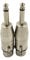 Qczhiwen XLR 3 Pin Female Male to 1/4 6.35mm Male Audio Mono Adapter TS Socket Jack for Microphone Mixer, XLR Connector Plug Converter, Metal Adapter, (2-Pack)