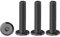 Drenky Tornillos Hexagonales De Cabeza De Botón Negro 20 Piezas - Cabeza Hueca Acero Inoxidable A2 V2A M4 X 25 mm - Herramientas Allen, Rosca Completa