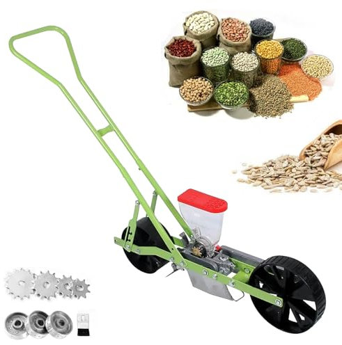 Aredwhiterui Verstellbare Gartensämaschine | Handsämaschine | Reihenpflanzer | 0–5cm Tiefe | 6–12cm Reihenabstand | 3–50cm Pflanzenabstand, Für Soja, Erdnüsse, Mais, Baumwolle,1Row