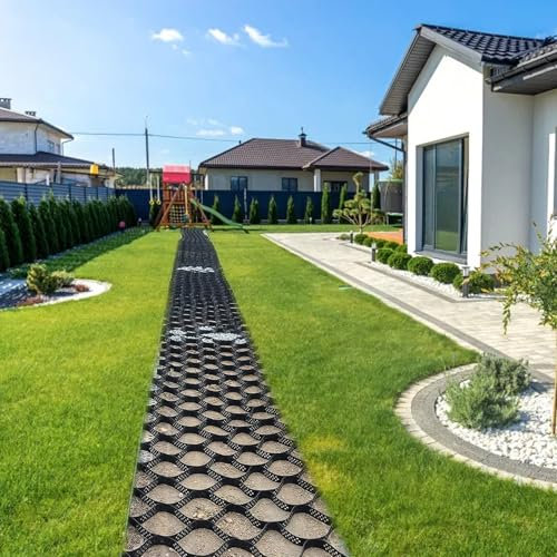 Waben-Kies-Stabilisator für Auffahrt, Steigung, robuste Pflastersteine für Schuppen, Hügel, Gehwege, 5 cm, 333 Stück
