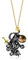 Hipearl Cthulhu Perlenkette für Männer und Frauen, schwarzer Oktopus mit Schwert, 10 mm, Süßwasserperlenanhänger, Punk-Halskette, Gothic-Tierform, Schmuck, Unisex, 45,7 cm mit Verlängerung, 45,7 cm,