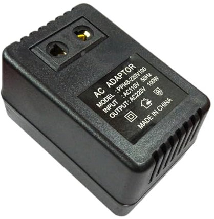 pistro Convertidor de voltaje de EE. UU. a la UE | Transformador reductor máximo de 35 W | Adaptador de corriente portátil de 220 V a 110 V | Accesorio de viaje para electrónica | 86 x 58 x 49 mm,