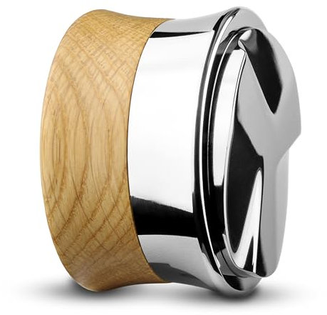 Clara Coffee Gravity Distributor aus Eichenholz Für Perfekte Extraktion Des Espressos | Kaffeeverteiler In 58.5mm | Für Espresso in Barista Qualität | Qualität aus Edelstahl und Holz