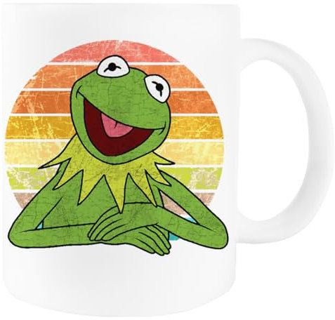 Kermit This Frog White Ceramic Mug With Drink Cup Holder
