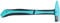 Machinist Hammer | Carbon Steel Head with TPR Handle | Forging Hammer for Blacksmiths/Engineers/Woodworkers | Version S/M/L (290-330mm) (Small)