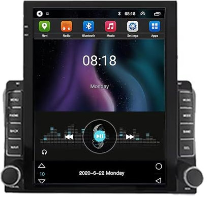 ZUBIX para Audi A3 II 2 8P 2003-2013 Estéreo de Coche Android Doble DIN, Control del Volante con Pantalla táctil de 9.7 Pulgadas, conexión de Espejo con Bluetooth, navegación