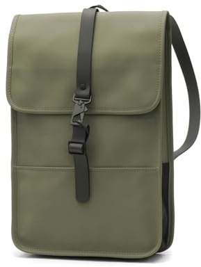 RAINS ZAINO MINI W3 13020 MARSH GREEN | Zaino Rains Puffer Backpack Mini W3 – 11L – Marsh GreenEleganza Compatta e funzionalità wasserdicht: il Puffer Backpack Mi