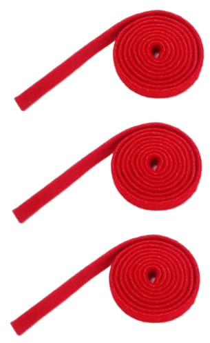 GALPADA 3 Stück Rotes Klavierstimmer-wollfilzband Temperamentstreifen Einstellbares Dämpfungszubehör für Präzises Stimmen Zwei Oktaven Robustes Material Geeignet für Flügel und Klaviere