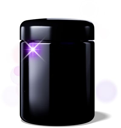 ANCEVIA edles Violettglas Vorratsglas 250 ml (70/400) luftdichte Vorratsdose mit Deckel | Miron Aufbewahrungsgläser, Glasbehälter mit Deckel für z.B. Nüsse, Zucker, Tee & Kräuter