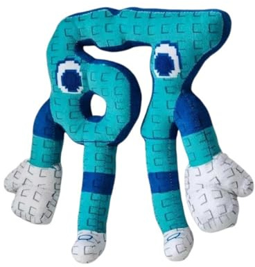 OUKEYI Steal a Brainrot Plüschkissen, Stofftiere, Puppe, Geschenke für Fans, Heimdekoration, 25,4 cm, blauer Stil