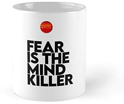 Kaffeebecher Angst Ist Der Killer Des Geistes Dune Minimalistisch Kaffeebecher Porzellan Motiv Porzellan Teebecher Für Saft Büro Cappuccino