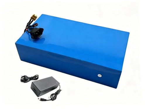 QmEna 60V 20Ah Lithium Battery Pack 16S8P Rechargeable Li-ion Battery with 67.2V 2A Fast Charger,for Electric Scooter, E-Bike, Electric Motorcycle 60V 20AH,XT60 plug