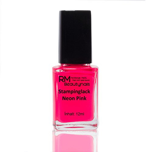 Vernis à ongles pour stamping RM Beautynails Rose fluo 12 ml