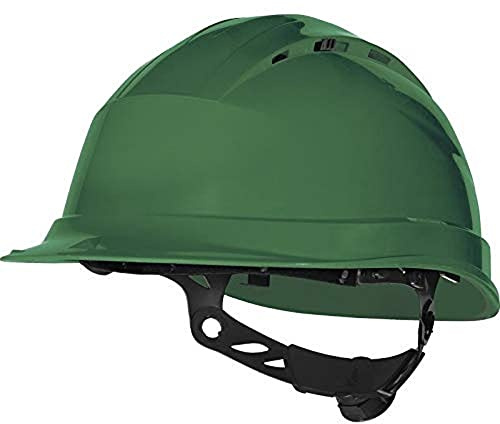 Deltaplus QUARUP4VE Belüfeter Bauhelm - Rotor-System, Grün, Größe Einstellbar