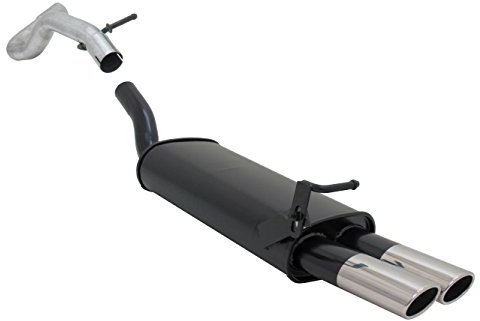 Novus Sportauspuff Endschalldämpfer Gruppe N A2752EAM mit Endrohr 2 x 85/58mm AM-Design