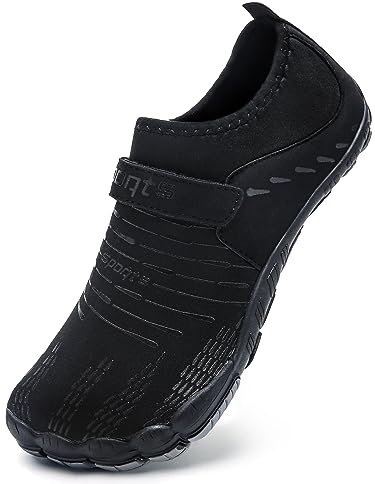 Mabove Herren Damen Barfussschuhe Badeschuhe Strandschuhe Schwimmschuhe Wasserschuhe Aquaschuhe für Wassersport(Schwarz 1919,38 EU)