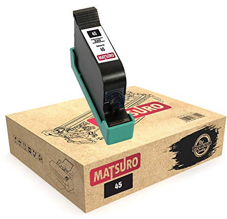 Matsuro Original | Kompatibel Remanufactured Tintenpatrone Ersatz für HP 45 (1 SCHWARZ)