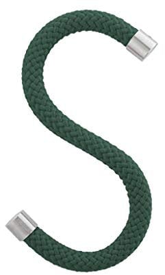 Peppermint Products Loop Hook | Textil-S-KLEIDERHAKEN aus Seil | 5er Set (Grün)
