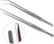 48cm Straight Curved Stainless Steel Extra Long Tweezers Set,Aquarium Cleaning Tool Fish Tank Aquatic Plants Forceps,Mega Reptile Feeding Tongs