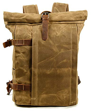 Motorrad Rucksack/Motorradtasche Canvas Vintage VR2 20 Liter schwarz