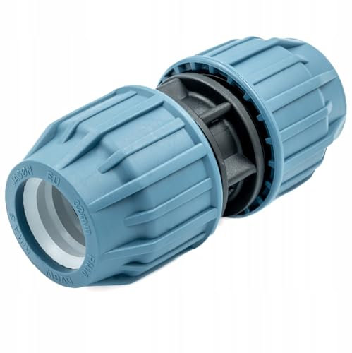 Raccords polyéthylène DVGW/KIWA/WRASm, Raccord plastique manchon égal pour tube PE Ø40 mm