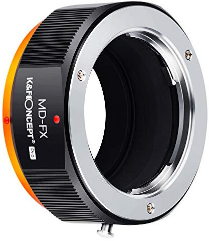 K&F Concept M15115 MD-FX Hochpräziser Objektivadapter für Minolta MD MC Objektiv-Mount-Adapter zu Fujifilm Fuji X-Serie X FX Mount spiegelloses Kameragehäuse