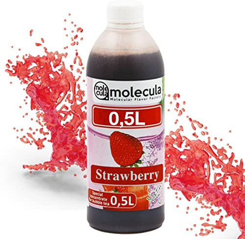 SIROP DE THÉ À BULLES 0,5L CONCENTRÉ DE FRAISE