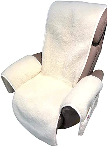 Sesselschoner Relaxsessel Anti-Rutsch Merinowolle mit Taschen