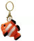 CHEZBABY Handgefertigter gehäkelter süßer Taschenanhänger, Schlüsselanhänger, Auto-Schlüsselanhänger, Handtaschen-Charm-Anhänger für Damen und Herren, Clownfish Red, Medium